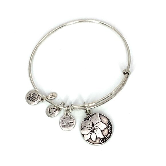 Alex and Ani Godmother Charm Bracelet Silver  Finish - Expands 2"- 3.5" - Picture 1 of 2